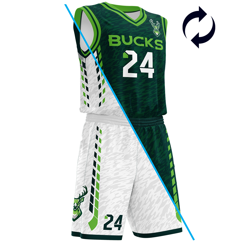 VANTAGE - REVERSIBLE BASKETBALL JERSEY AND SHORT COMBO